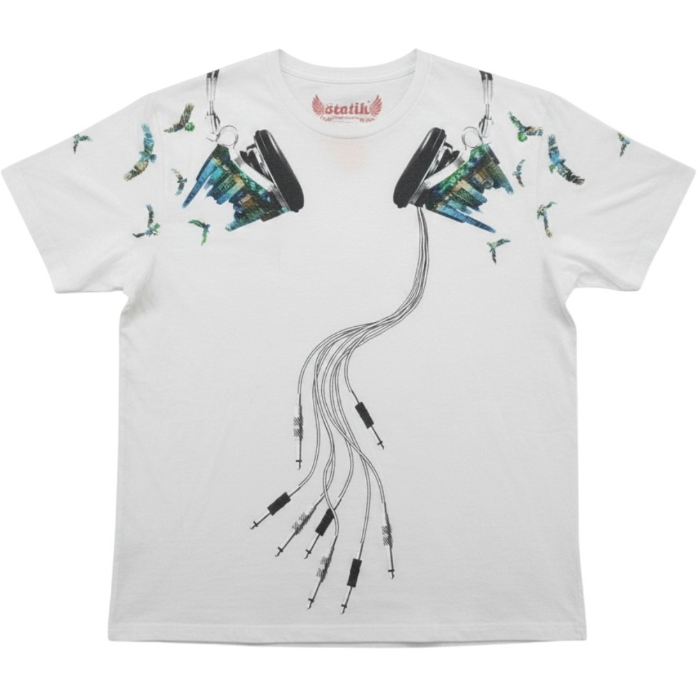 DJ Headphones T-Shirt Mens Size L